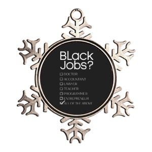 Black Job Definition Black Politics Black Professionals Metallic Star Ornament