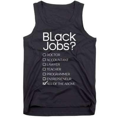 Black Job Definition Black Politics Black Professionals Tank Top