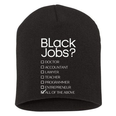 Black Job Definition Black Politics Black Professionals Short Acrylic Beanie