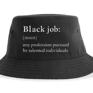 Black Job Definition Black Politics Black Professionals Sustainable Bucket Hat