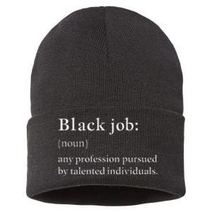 Black Job Definition Black Politics Black Professionals Sustainable Knit Beanie