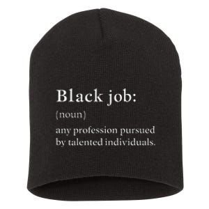 Black Job Definition Black Politics Black Professionals Short Acrylic Beanie