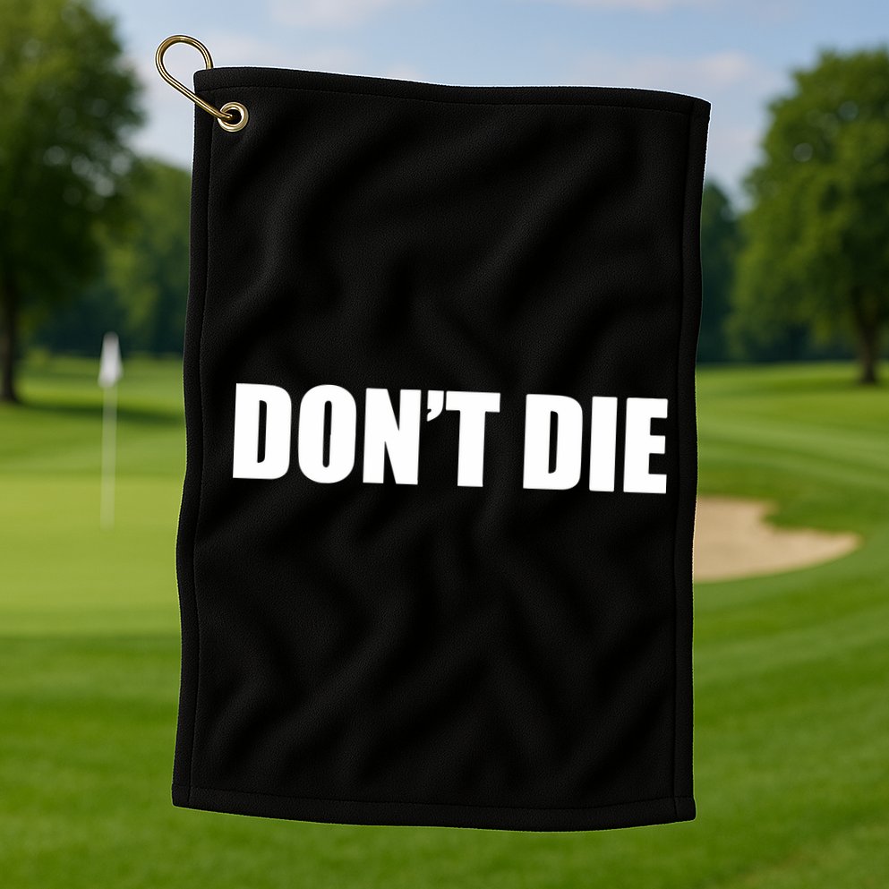 Bryan Johnson DonT Die Golf Towel