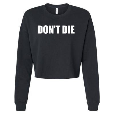 Bryan Johnson DonT Die Cropped Pullover Crew