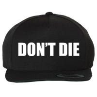 Bryan Johnson DonT Die Wool Snapback Cap