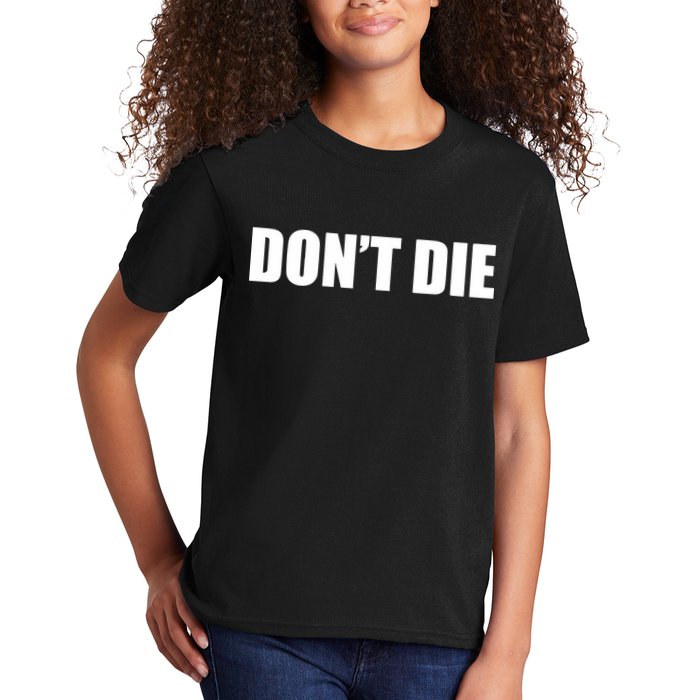 Bryan Johnson DonT Die Kids T-Shirt
