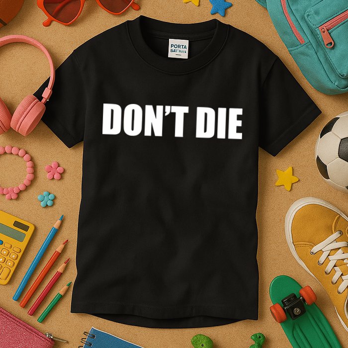 Bryan Johnson DonT Die Kids T-Shirt