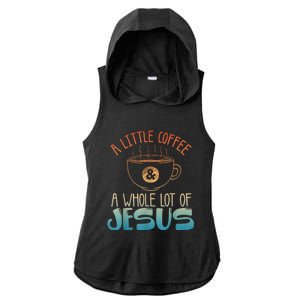 Best Jesus Design For Women Christian Coffee Lover Ladies PosiCharge Tri-Blend Wicking Draft Hoodie Tank