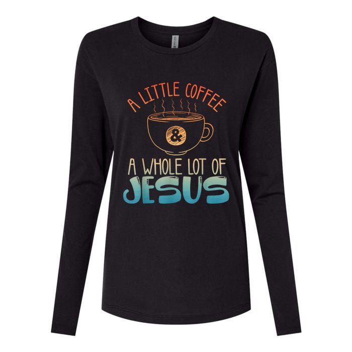 Best Jesus Design For Women Christian Coffee Lover Womens Cotton Relaxed Long Sleeve T-Shirt