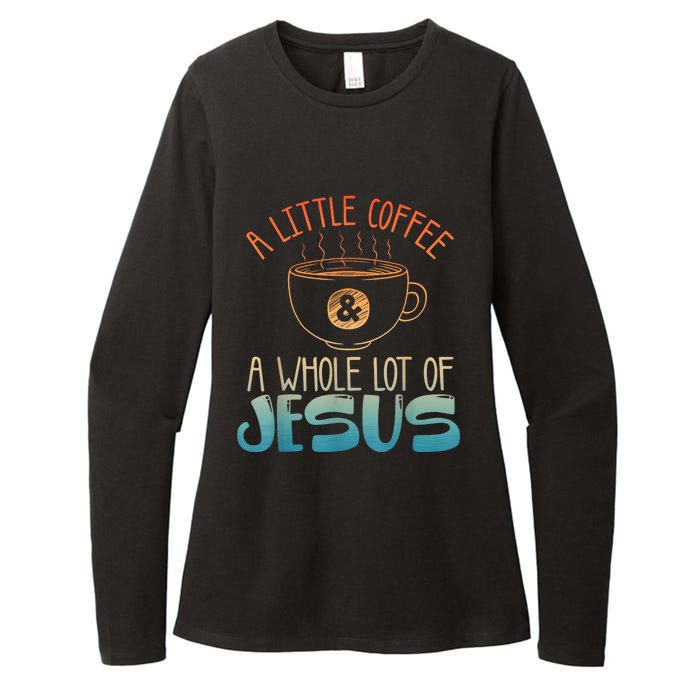 Best Jesus Design For Women Christian Coffee Lover Womens CVC Long Sleeve Shirt