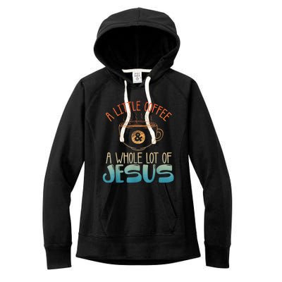 Best Jesus Design For Women Christian Coffee Lover Women's Fleece Hoodie