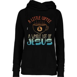 Best Jesus Design For Women Christian Coffee Lover Womens Funnel Neck Pullover Hood