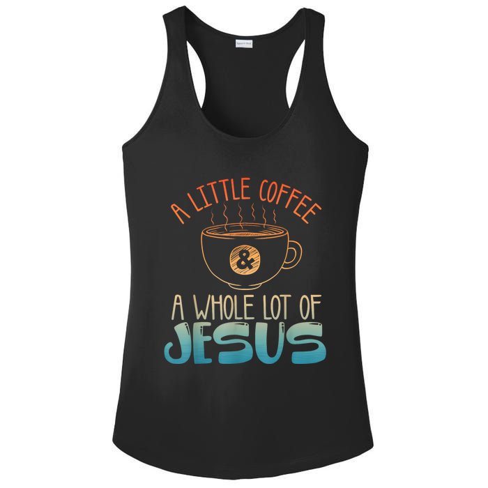 Best Jesus Design For Women Christian Coffee Lover Ladies PosiCharge Competitor Racerback Tank