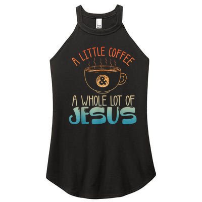 Best Jesus Design For Women Christian Coffee Lover Women's Perfect Tri Rocker Tank