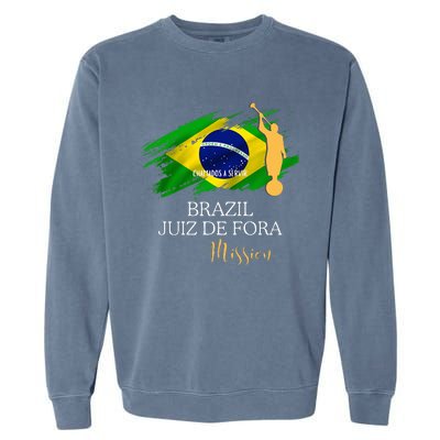 Brazil Juiz De Fora Mormon Lds Mission Missionary Garment-Dyed Sweatshirt