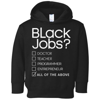 Black Job Definition Black Politics Black Professionals Toddler Hoodie