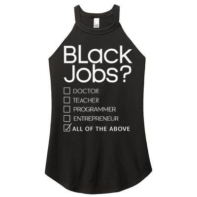 Black Job Definition Black Politics Black Professionals Women's Perfect Tri Rocker Tank