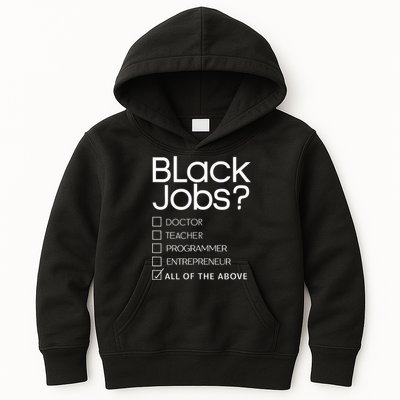 Black Job Definition Black Politics Black Professionals Kids Hoodie