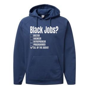 Black Job Definition Black Politics Black Professionals Performance Fleece Hoodie