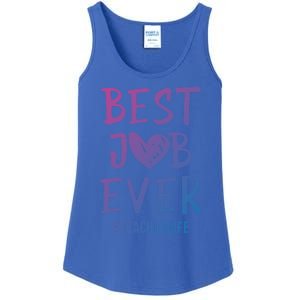 Best Job Ever Teacher Life Gift 1St Grade Teacher Gift Ladies Essential Tank