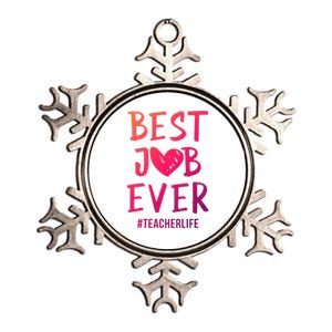 Best Job Ever Teacher Life Gift 1St Grade Teacher Gift Metallic Star Ornament