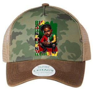 Big Junenth Energy Ancestors Melanin Black African Meaningful Gift Legacy Tie Dye Trucker Hat