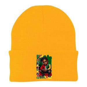 Big Junenth Energy Ancestors Melanin Black African Meaningful Gift Knit Cap Winter Beanie