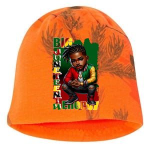 Big Junenth Energy Ancestors Melanin Black African Meaningful Gift Kati - Camo Knit Beanie