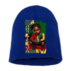 Big Junenth Energy Ancestors Melanin Black African Meaningful Gift Short Acrylic Beanie