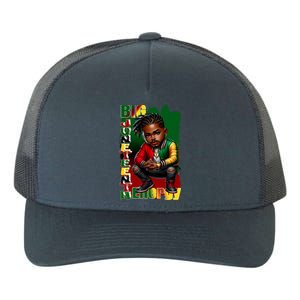 Big Junenth Energy Ancestors Melanin Black African Meaningful Gift Yupoong Adult 5-Panel Trucker Hat