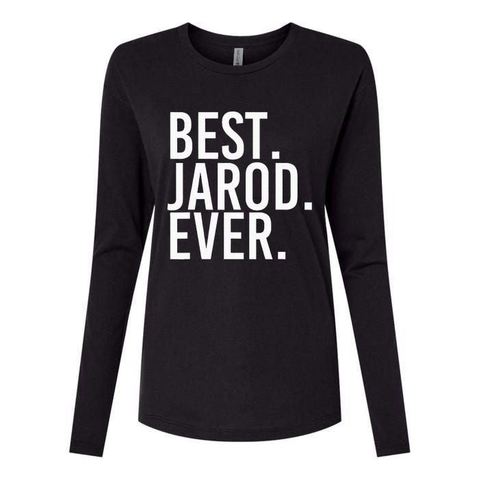 Best. Jarod. Ever. Funny Personalized Name Joke Gift Idea Womens Cotton Relaxed Long Sleeve T-Shirt