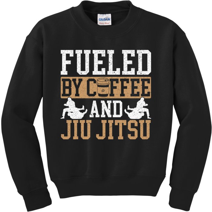 Brazilian Jiu-jitsu Enjoy American Coffee Jiu-jitsu BJJ Kids Sweatshirt