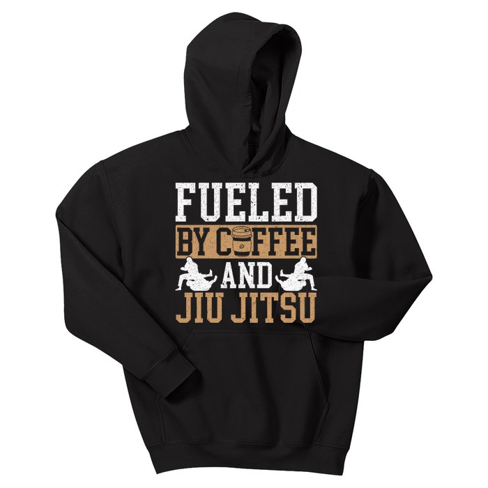 Brazilian Jiu-jitsu Enjoy American Coffee Jiu-jitsu BJJ Kids Hoodie