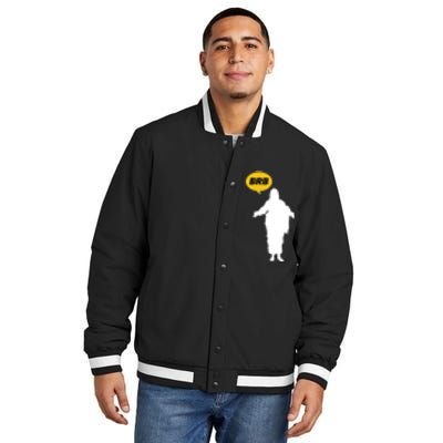 Brb Jesus Easter Sunday Insulated Varsity Jacket