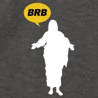 Brb Jesus Easter Sunday Vector Backpack