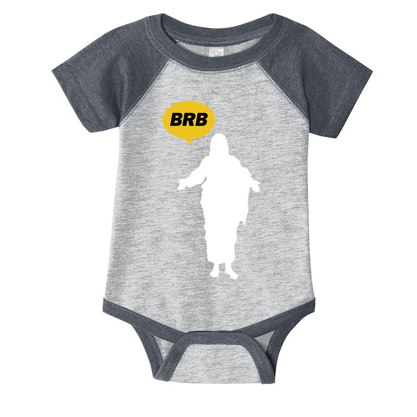 Brb Jesus Easter Sunday Infant Baby Jersey Bodysuit
