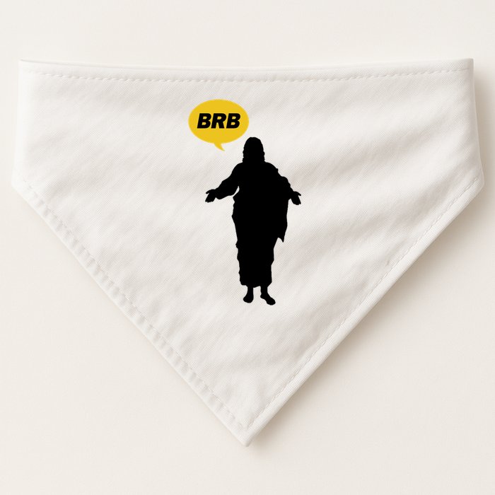 Brb Jesus Easter Sunday USA-Made Doggie Bandana
