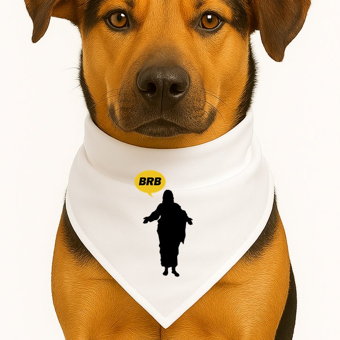 Brb Jesus Easter Sunday USA-Made Doggie Bandana