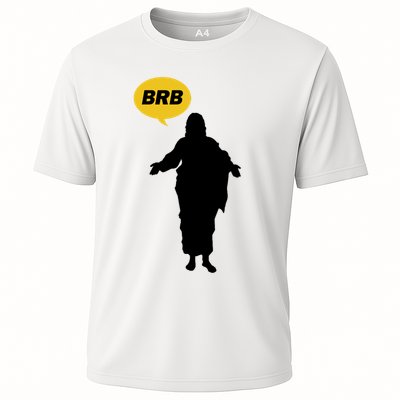 Brb Jesus Easter Sunday Cooling Performance Crew T-Shirt