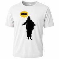 Brb Jesus Easter Sunday Cooling Performance Crew T-Shirt