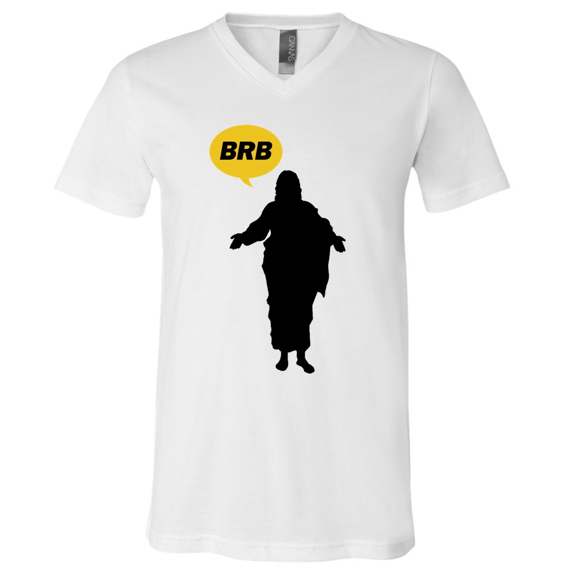 Brb Jesus Easter Sunday V-Neck T-Shirt