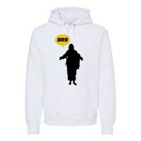 Brb Jesus Easter Sunday Premium Hoodie