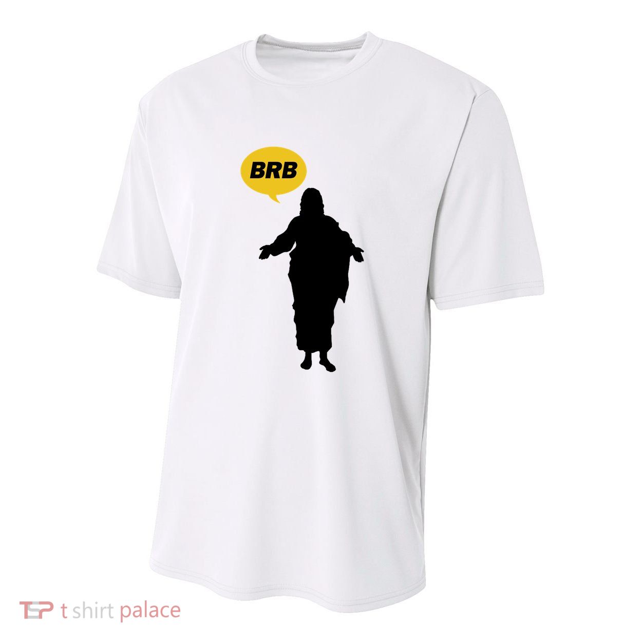 Brb Jesus Easter Sunday Youth Performance Sprint T-Shirt