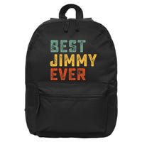 Best Jimmy Ever Retro Personalized First Name Jimmy 16 in Basic Backpack