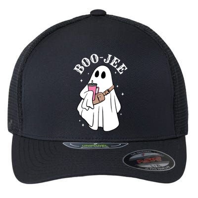 Boo Jee Funny Halloween Shopaholic Ghost Flexfit Unipanel Trucker Cap