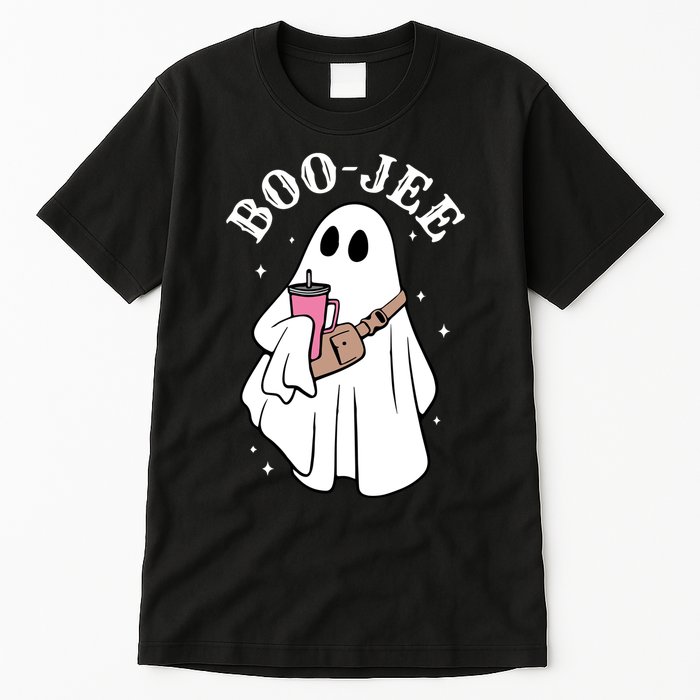 Boo Jee Funny Halloween Shopaholic Ghost Tall T-Shirt
