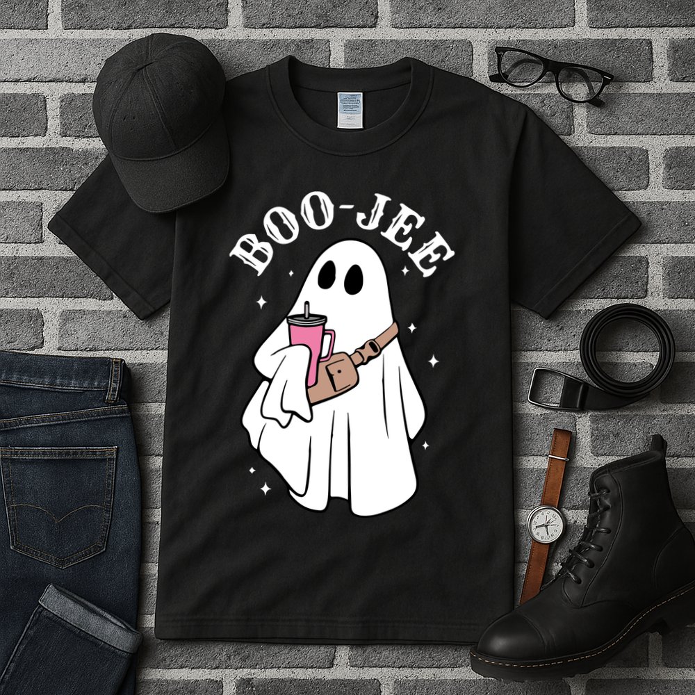 Boo Jee Funny Halloween Shopaholic Ghost Tall T-Shirt