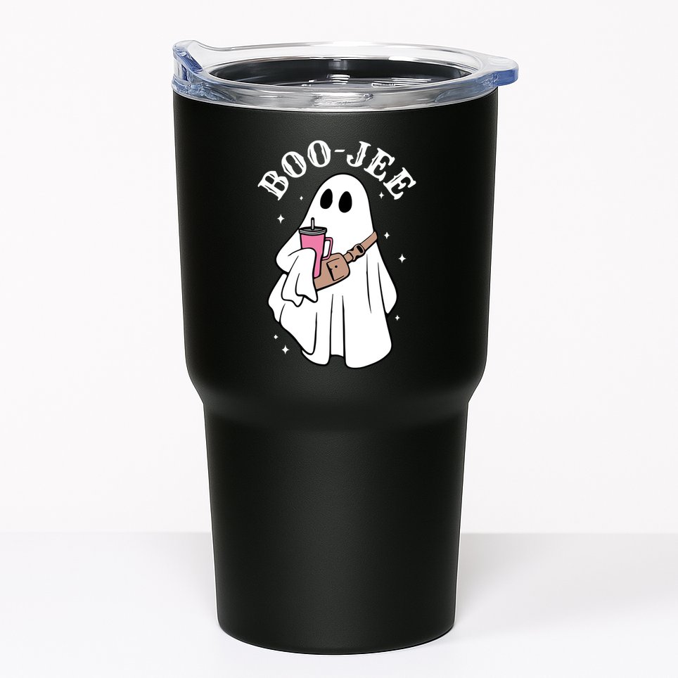 Boo Jee Funny Halloween Shopaholic Ghost Tumbler