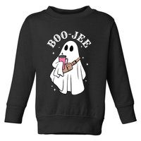 Boo Jee Funny Halloween Shopaholic Ghost Toddler Sweatshirt