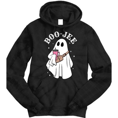 Boo Jee Funny Halloween Shopaholic Ghost Tie Dye Hoodie